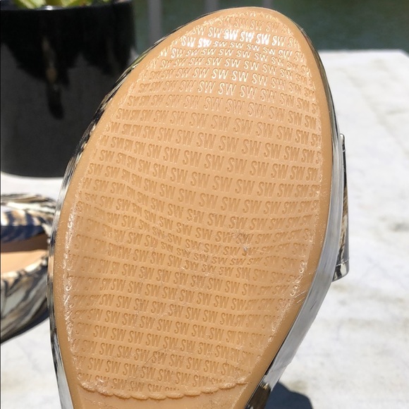 ☀️☀️STUART WEITZMAN Animal print wedge sandals - Picture 9 of 9